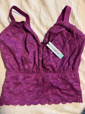 Cosabella Purple Swiss beet ultra curvy shortie never Lace
